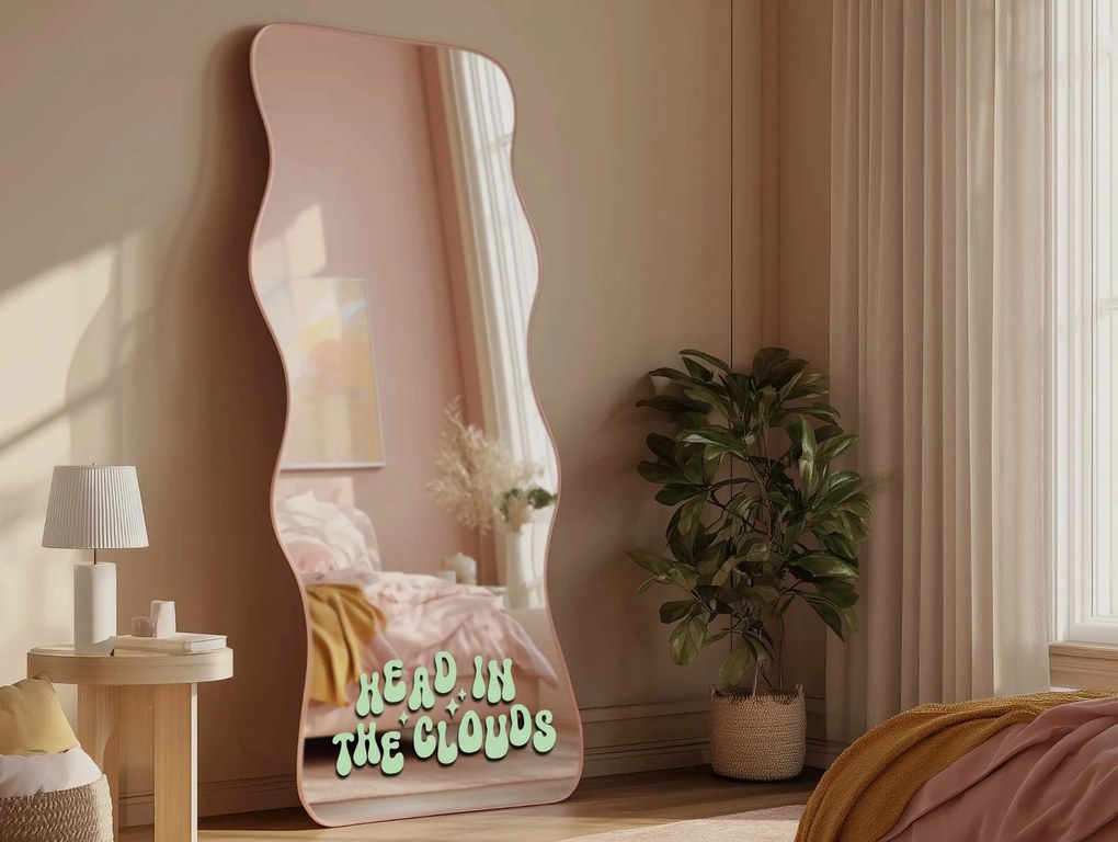 Nálepka na zrkadlo S7 – Head in the clouds