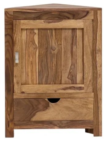 furniture-nabytek.cz - Masívna kúpeľňová skrinka Lagos z palisandru, lakovaná, hnedá – 60×32×80 cm