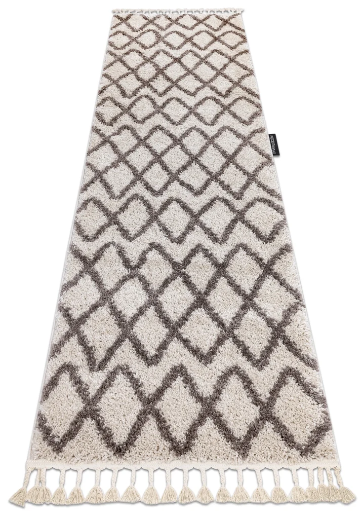 Behúň BERBER BENI krémový so strapcami