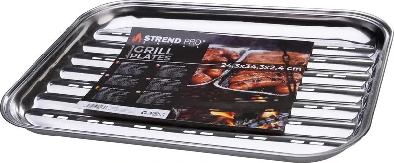 Miska MagicHome, na grilovanie, perforovaná, nerezová tácka