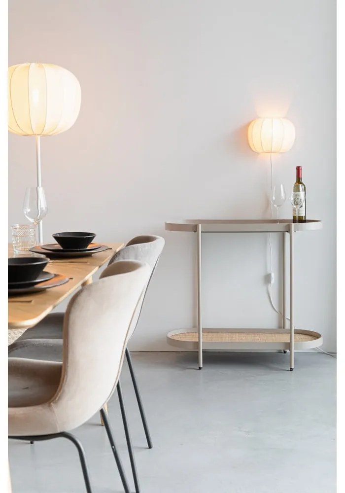 Béžový konzolový stolík 39x85 cm Amaya – White Label