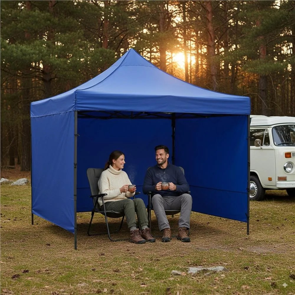Nožnicový stan 3×3 m – námornícka modrá, záhradný a výstavný pavilón Springos GP0002