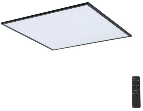 Brilagi - LED Stmievateľné svietidlo SLIMFRAME LED/58W/230V 60x60 cm čierne + diaľkové ovládanie