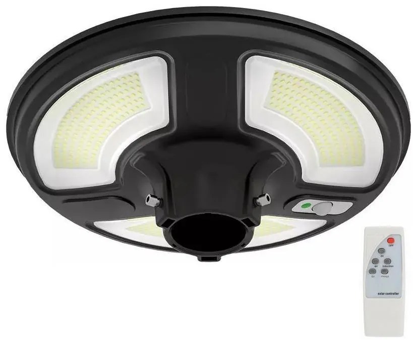 V-Tac LED Solárna pouličná lampa so senzorom LED/7,5W/3,2V IP65 4000K + DO VT1369