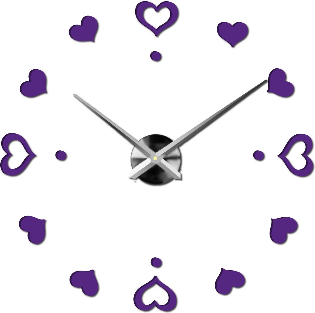 SENTOP | Nástenné hodiny ako obraz moderné hodiny vyrobené z plastu 12S046-S-Wall clock HEU- analógové
