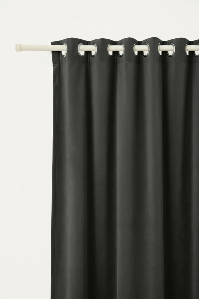 Velúrový záves SOFT VELVET grafitový 140x250 cm