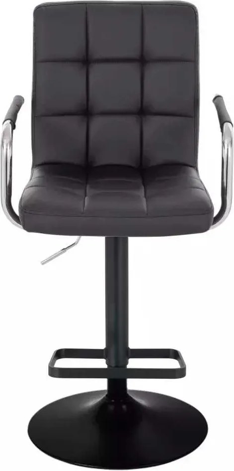LuxuryForm DESIGN Barová stolička VERONA na čiernom tanieri - čierna