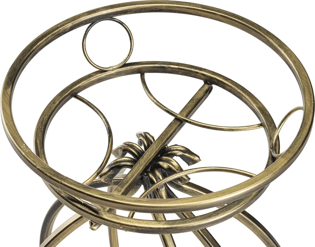 STOJAN NA KVETINÁČ VIRELLA 54X38 CM ZLATÁ