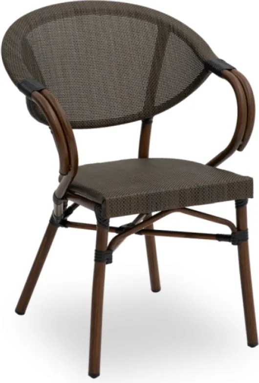 VENUS záhradná stolička s podrúčkami light green