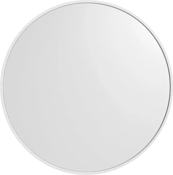 Sapho Sapho, NOTION SLIM guľaté zrkadlo v ráme, priemer 50cm, biela matná, NT500W