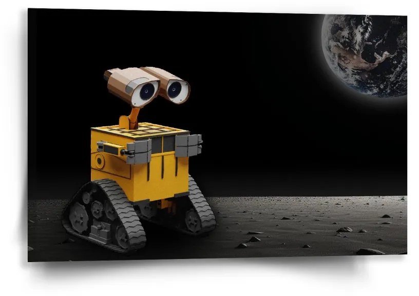 Sablio Obraz Wall-E robot Mesiac - 60x40 cm