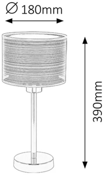Rabalux 2631 - Stolná lampa ANASTASIA E27/60W