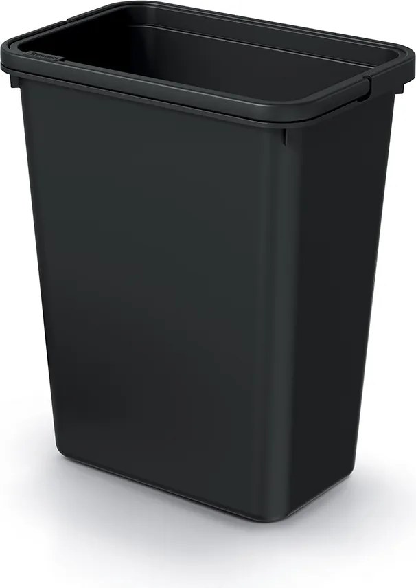 Prosperplast Závesný odpadkový kôš SYSTEMA BASIC, 10 l, 27 x 18 x 33cm, čierny