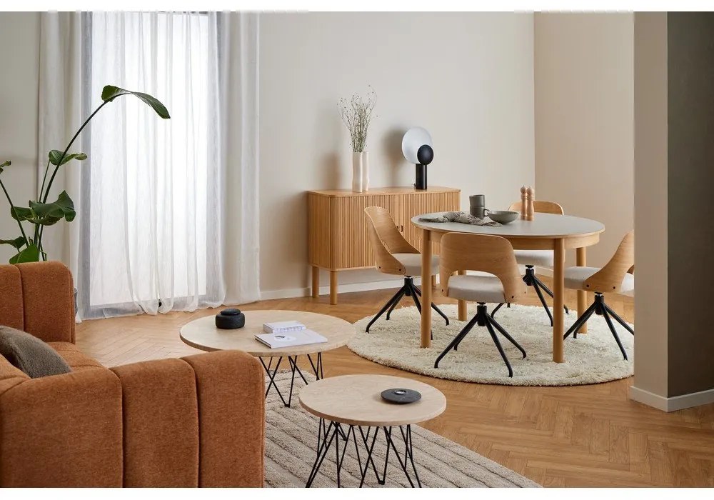 Béžová/v prírodnej farbe jedálenská stolička Lucy – Actona