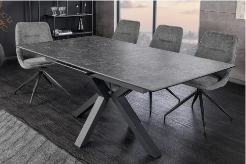 Rozkladací jedálenský stôl Eternity 46624 160/200x90cm Ceramik graphite - Komfort-nábytok