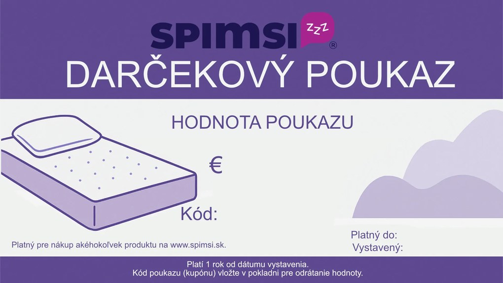 Darčekový poukaz SPIMSI - 150 €