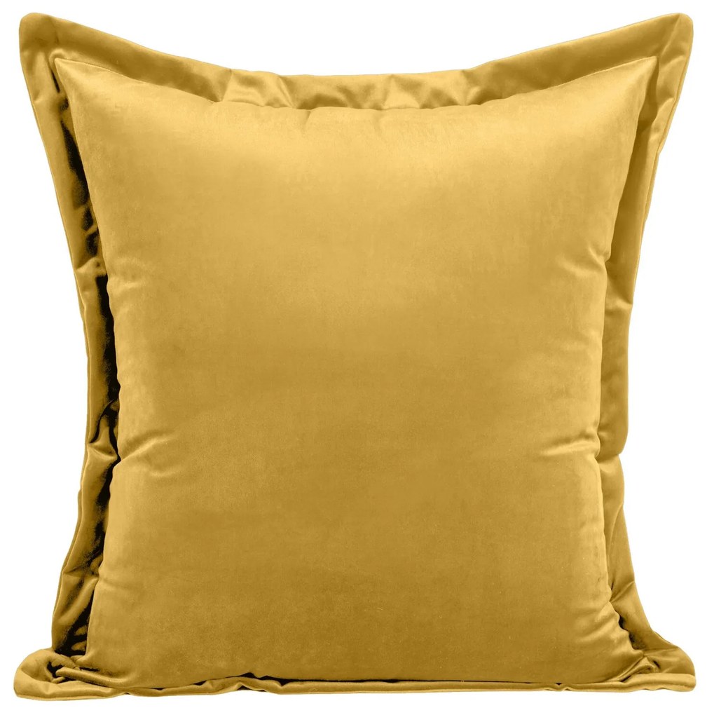 SADA DEKORAČNÝCH OBLIEČOK NA VANKÚŠ 2KS RIA 45X45 CM HORČICOVÁ
