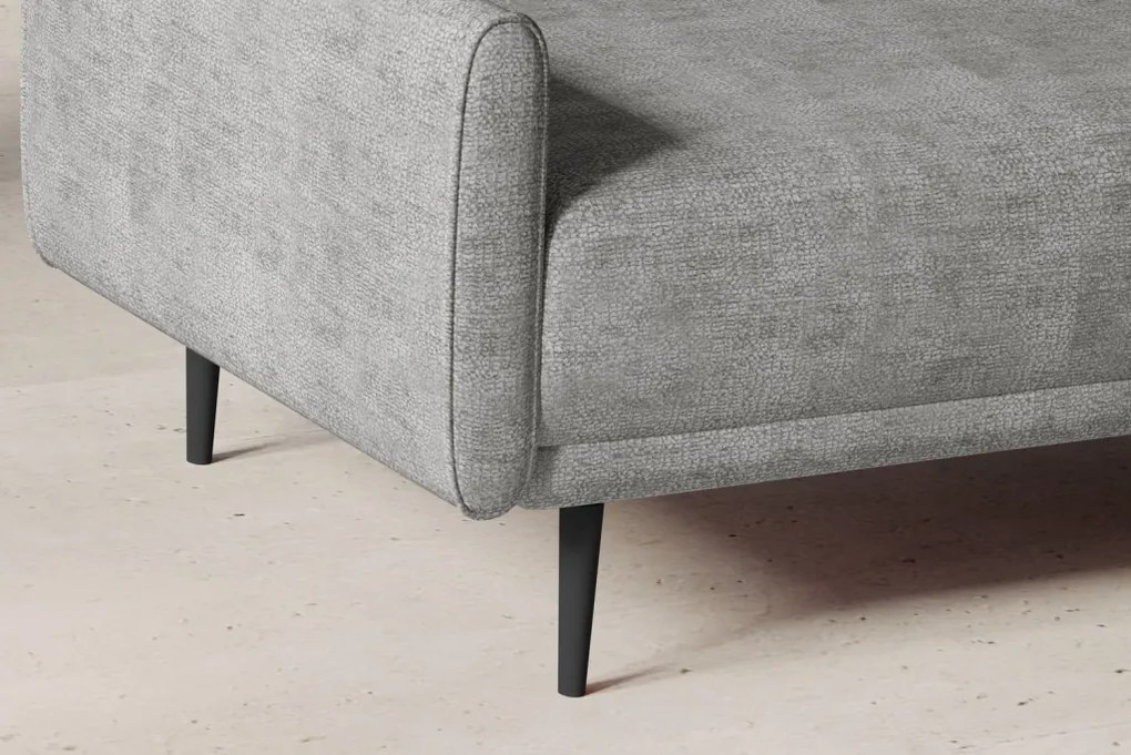 Rohová sedačka Soho, svetlo šedá štruktúrovaná látka, pravý roh