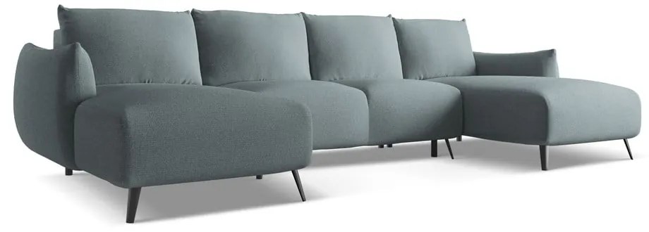 Svetlomodrá rohová pohovka Malie – Makamii