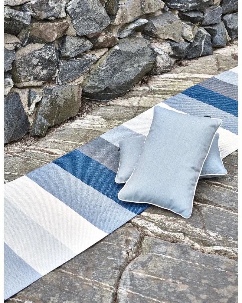 Modro-krémový vnútorný a vonkajší behúň 70x200 cm Molly Ocean Grey – Pappelina