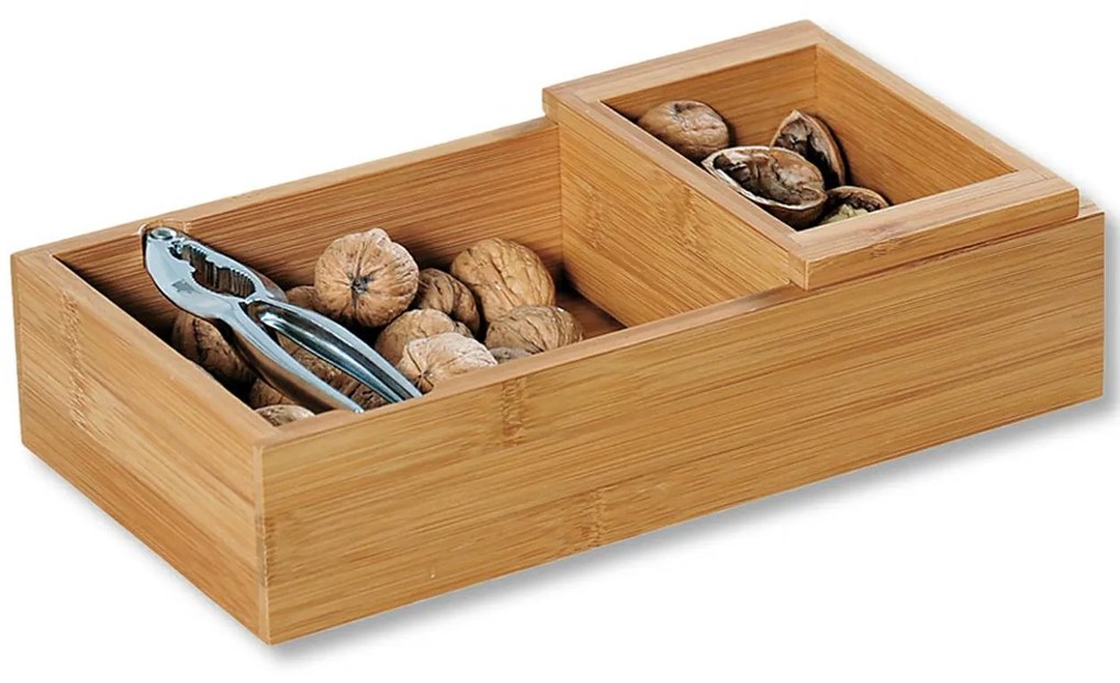Drevený box na orechy s luskáčikom Nut, 30x16x7,5 cm