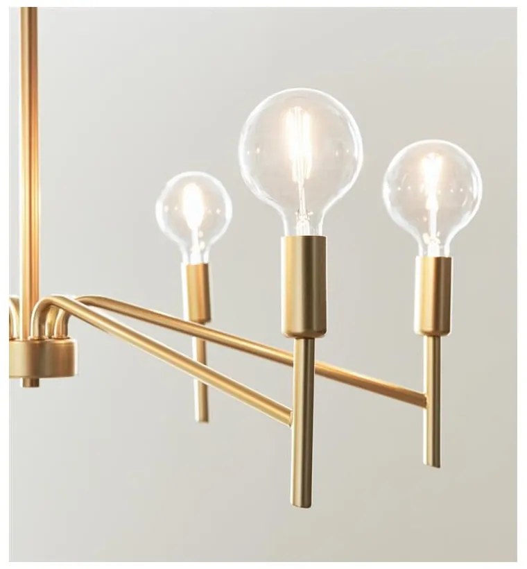 Závesné svietidlo v zlatej farbe Markslöjd Monarch, ø 70 cm