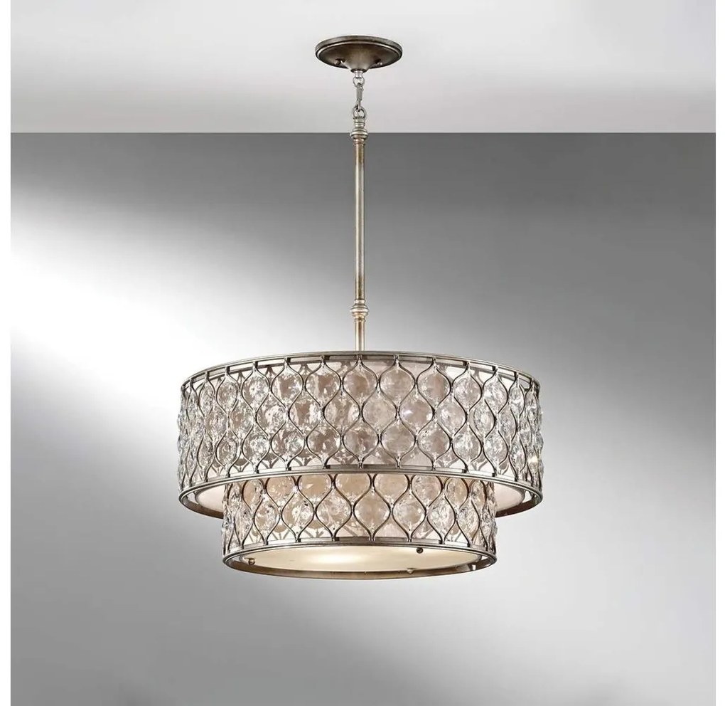 Feiss FE-LUCIA-P-E-2TR - Luster na tyči LUCIA 6xE27/60W/230V