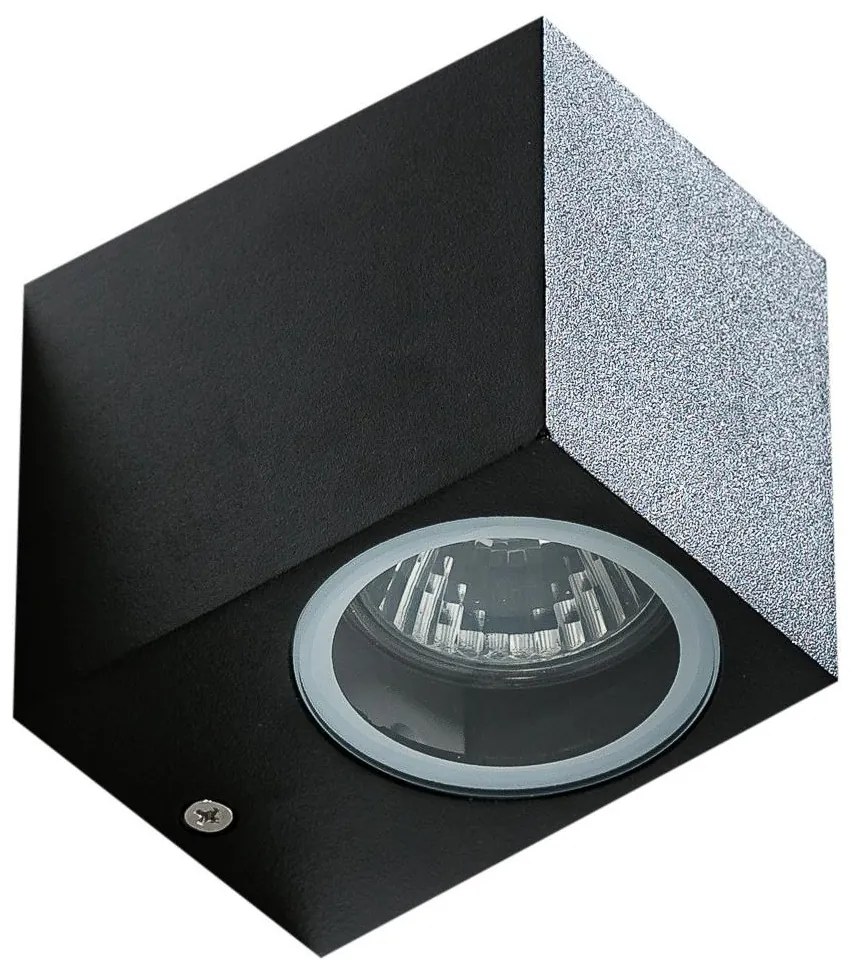 Azzardo AZ4267 - Vonkajšie nástenné svietidlo RIMINI 1xGU10/35W/230V IP54 hranatý