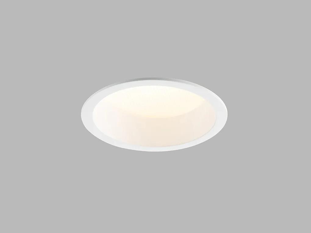 LED2 Zápustné kúpeľňové LED osvetlenie ZETA, 10W, teplá biela, okrúhle, biele, IP44
