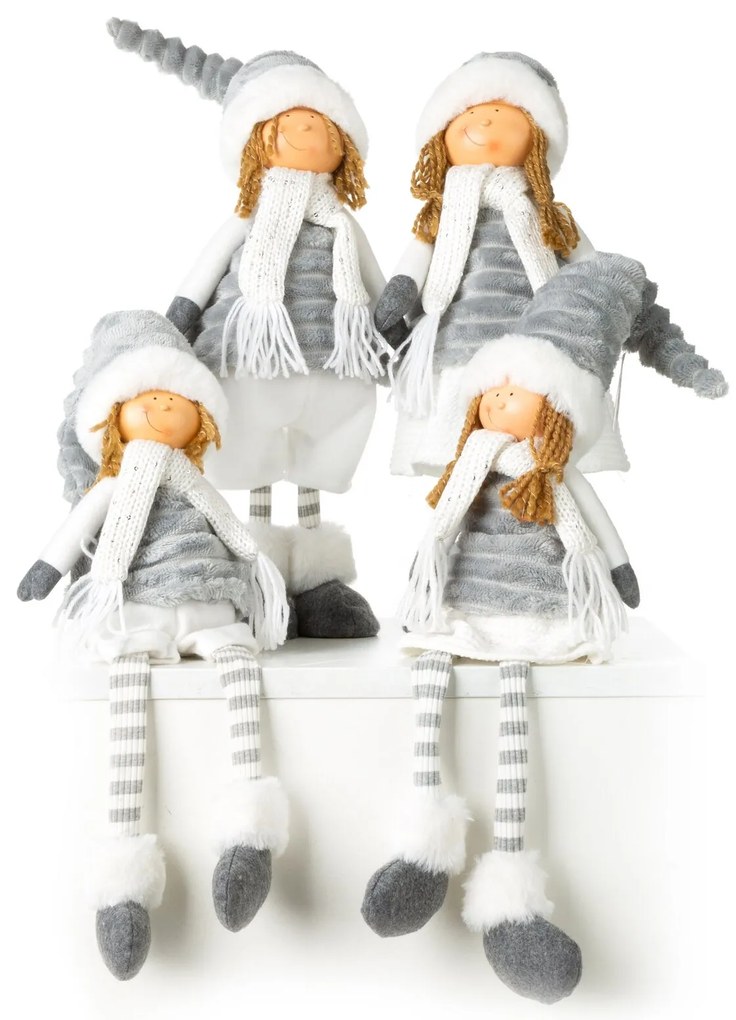 VIANOČNÁ FIGÚRKA BÁBIKA 60 CM BIELA