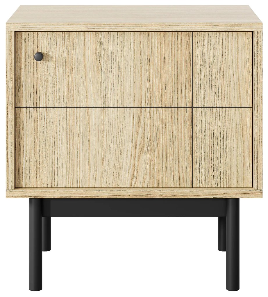 Nočný stolík Japandi 54 cm dub linea