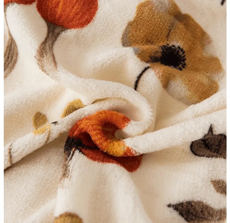 Sada 2ks mikroplyšových obliečok PAPAVA krémové + plachta mikroplyš SOFT 180x200 cm biela, dvojlôžko