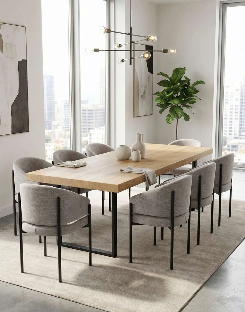 Jedálenská stolička Lugano, sivá