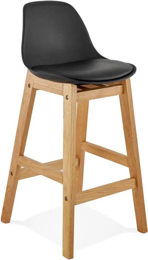 Čierna barová stolička Kokoon Elody, výška 86,5 cm