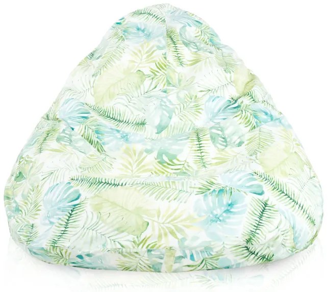 Sedací vak DROP XXL maľované lístie monstera