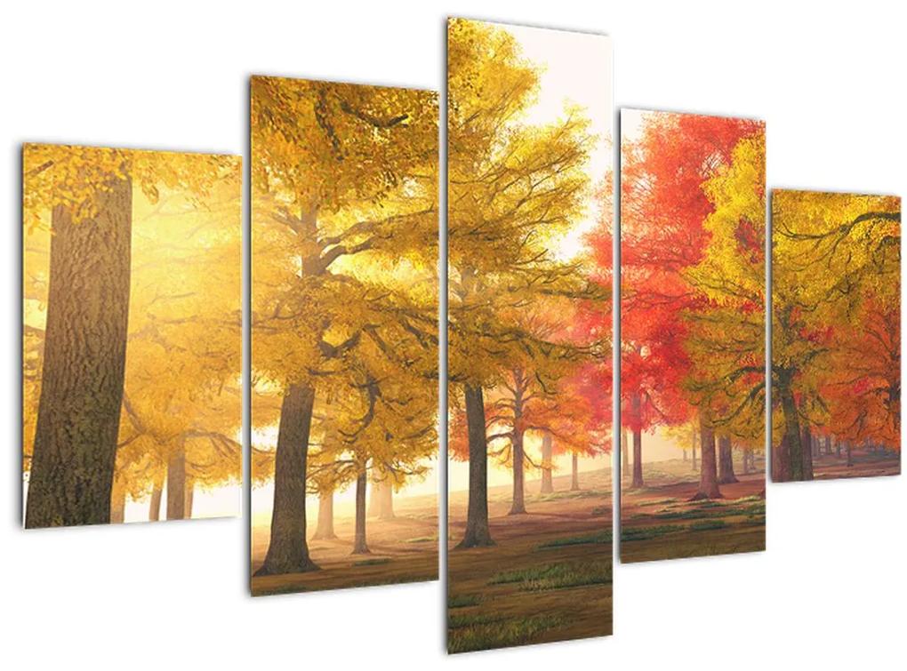 Obraz jesenných stromov (150x105 cm)