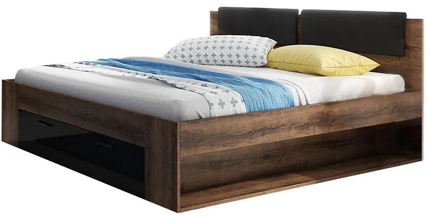 Posteľ s úložným priestorom Galaxy 51 dub manastery