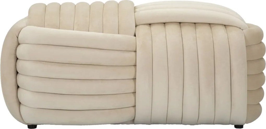 Lavice Softy 90 cm samet krémová