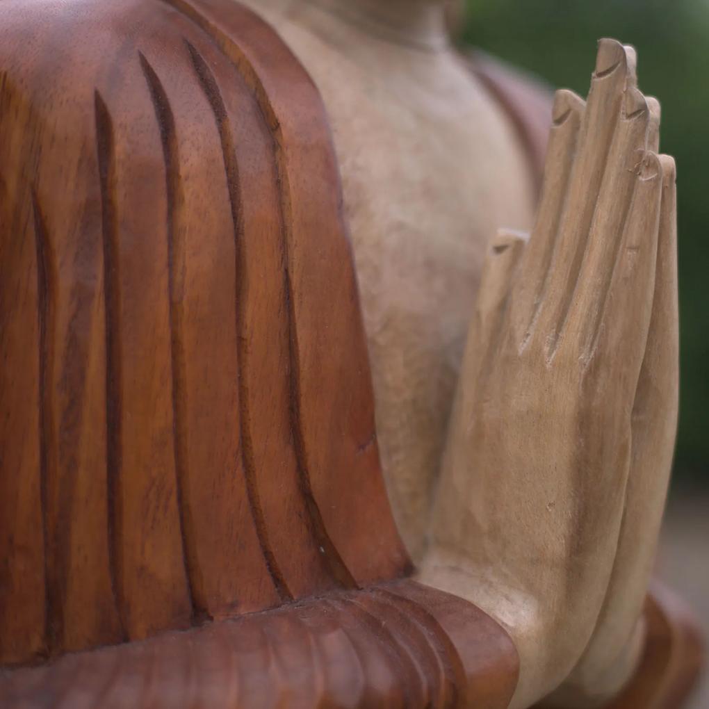 Ručne vyrezávaná socha Buddhu - Výučba Prenosu 30cm