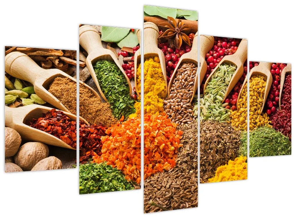 Obraz - Korenie z celého sveta (150x105 cm)