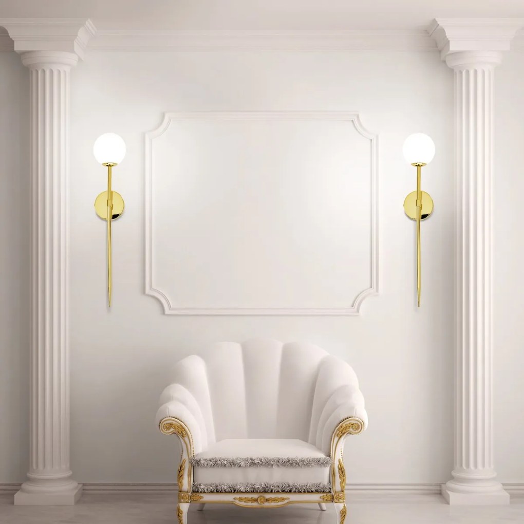 Nástenná lampa 52CM APP578-1W zlatá