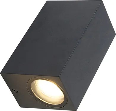 Moderná nástenná lampa čierna 2-svetlá IP44 - Baleno
