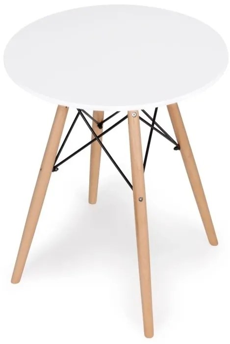 Jedálenský stôl 60 cm biely