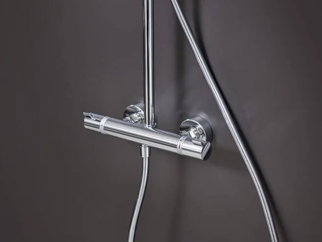 Hansgrohe Croma Select S, Showerpipe 280 1jet EcoSmart 9 l/min s termostatom, chróm, HAN-26794000