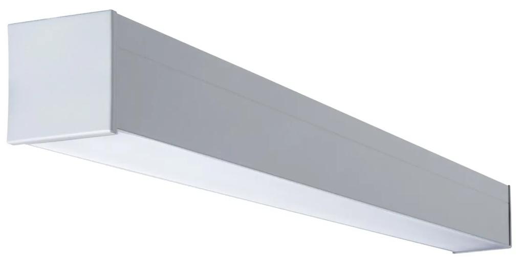 KANLUX Prisadené stropné LED osvetlenie AMONSO, 23W, denná biela, strieborné, matný difúzor