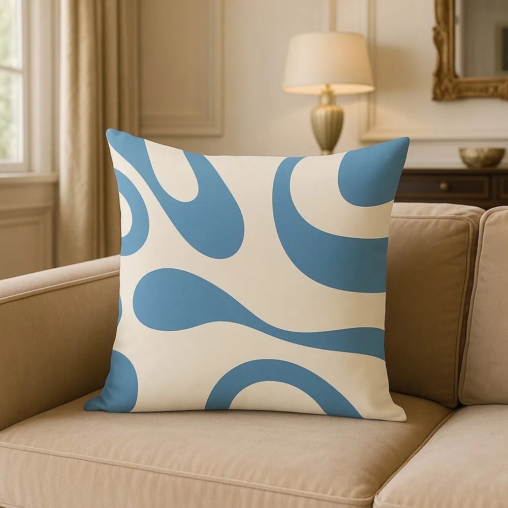 Obliečka na vankúš 43x43 cm Blue Latte – Mila Home