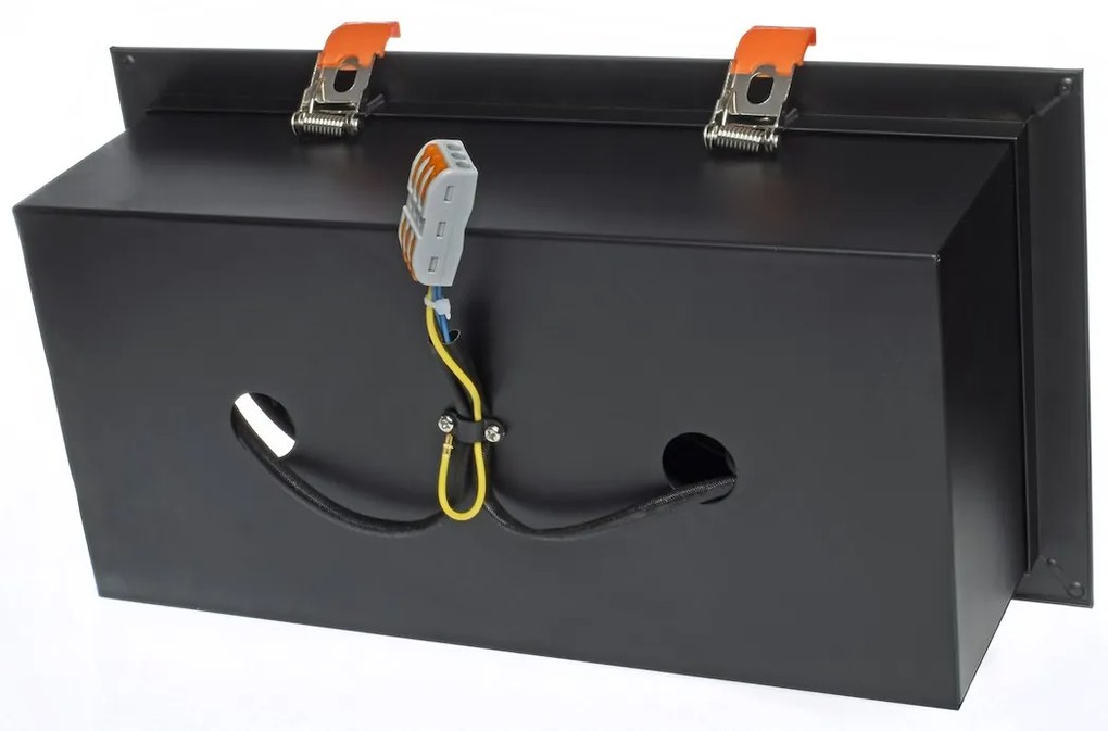 Podhľadové svietidlo Plaza II, 1x čierne kovové tienidlo, (možnosť polohovania), b