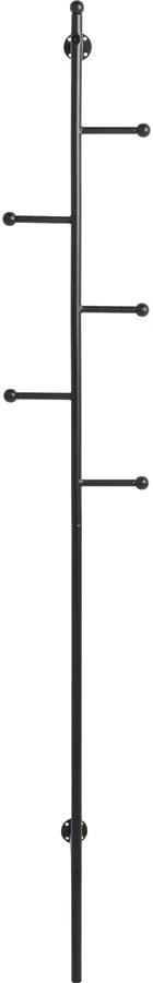 Nástěnný věšák na oblečení Aspen černý