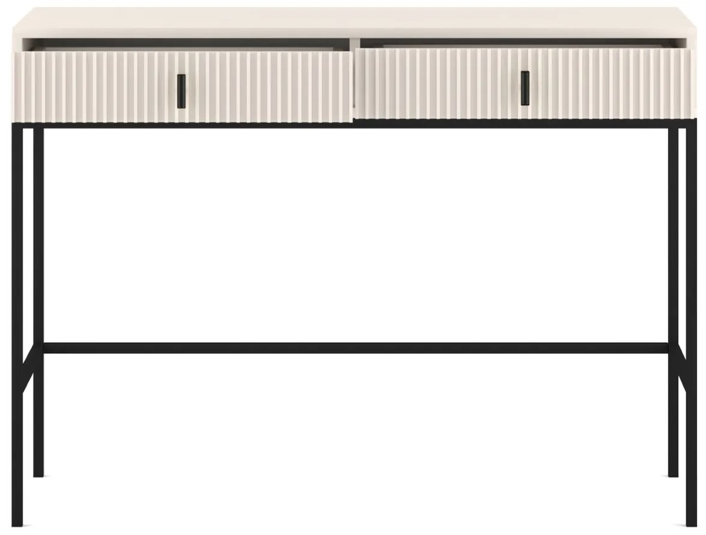 Toaletný stolík Maggiore 104 cm kašmír/čierny