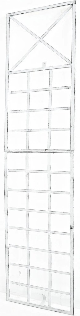 Mriežka na popínavé rastliny Trigo - 198 x 40 cm - Biela antik